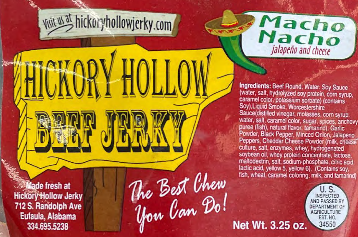 recalled Hickory Hollow jerky