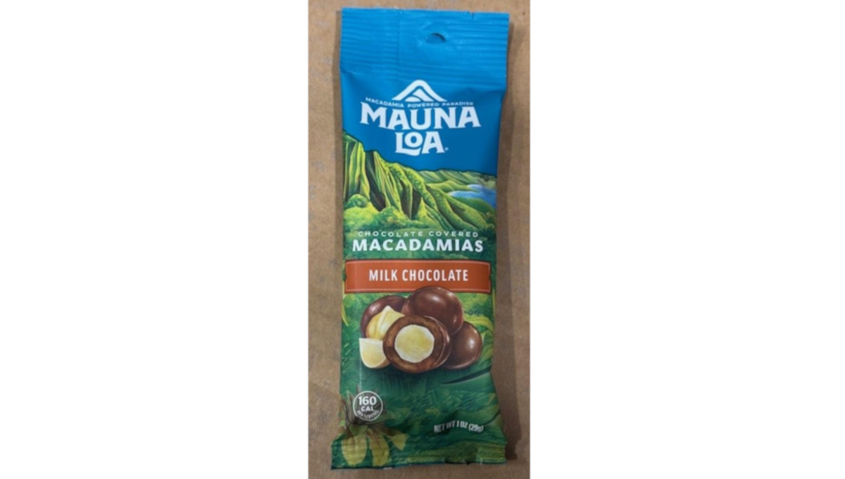 Milk Chocolate Covered Macadamias recall